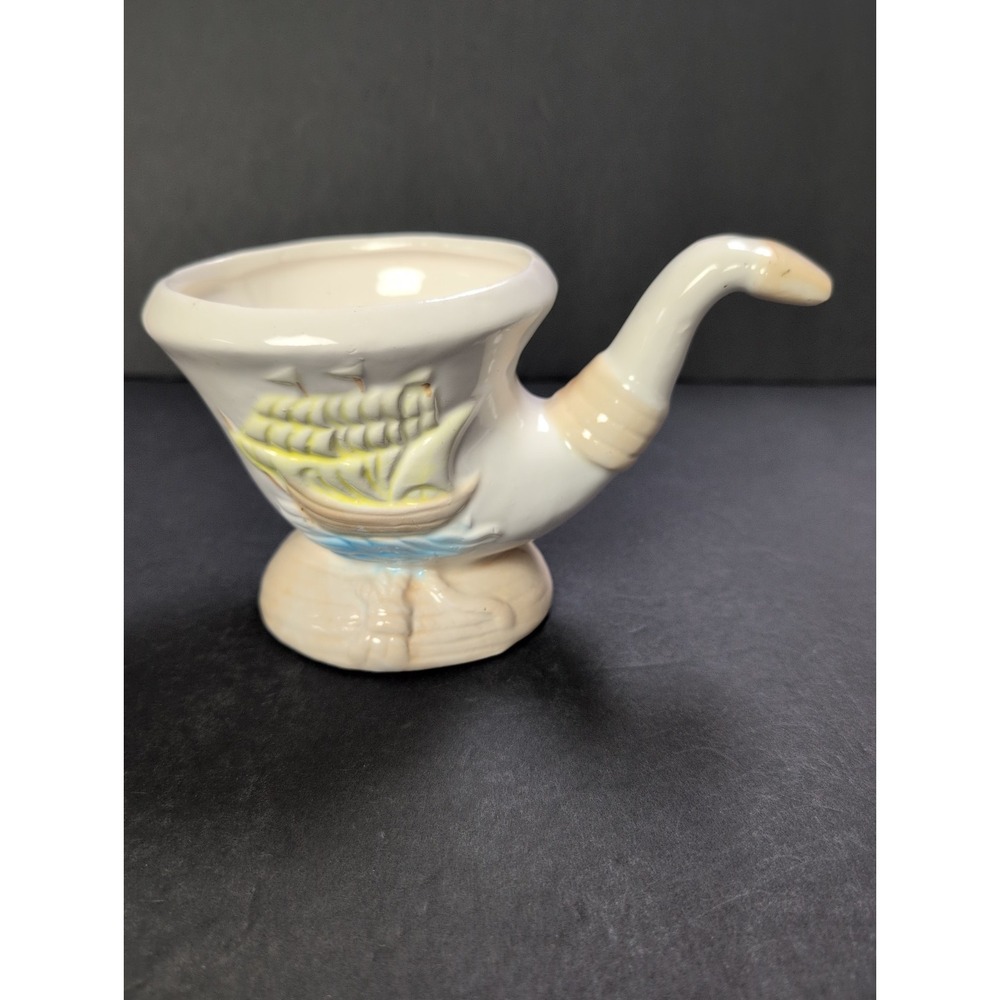 Vintage Relpo Pipe Planter MCM Ceramic Smoking Pipe Vase Japan 1950's-1960's